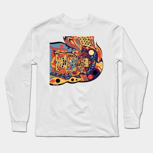 The mayan astronaut ecopop Long Sleeve T-Shirt